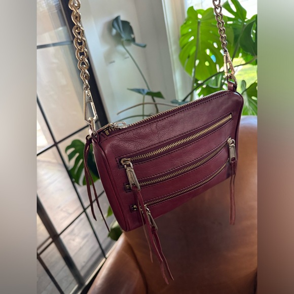 Rebecca Minkoff Red Crossbody Chain Purse Bag - Picture 3 of 13